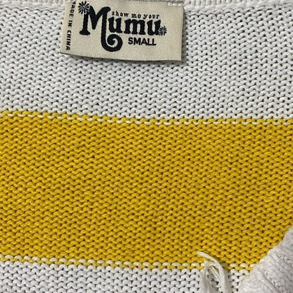 Mumu Delphina Distressed Sweater Destroyed S - Picture 8 of 9